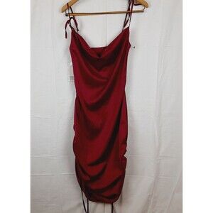 Halfisland Womens Extra Small XS Sleeveless Silky Dress Magenta Pink Purple